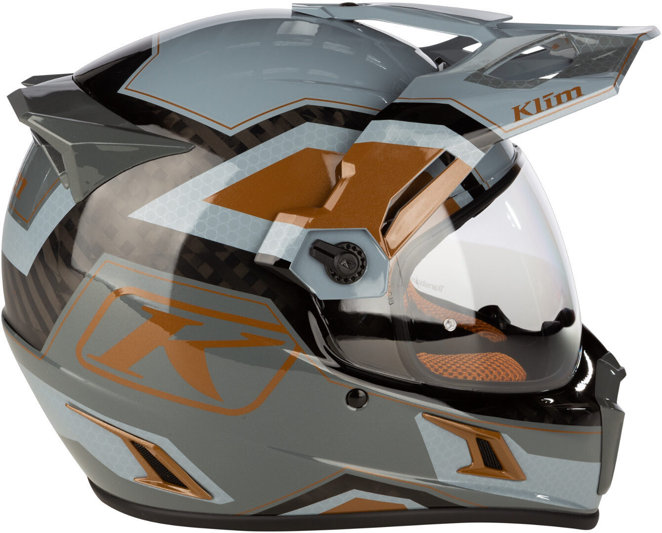 Klim Krios Pro Rally ECE/DOT Carbon Enduro Hjälm brons/svart/grå XS (53/54) Figur 6