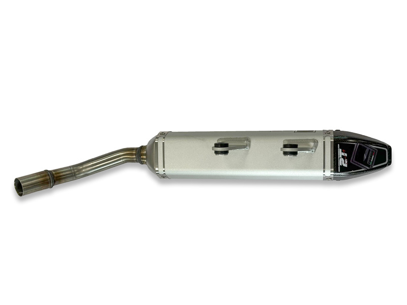 Fresco Carby Muffler White Aluminium/Carbon End Cap Figure 4
