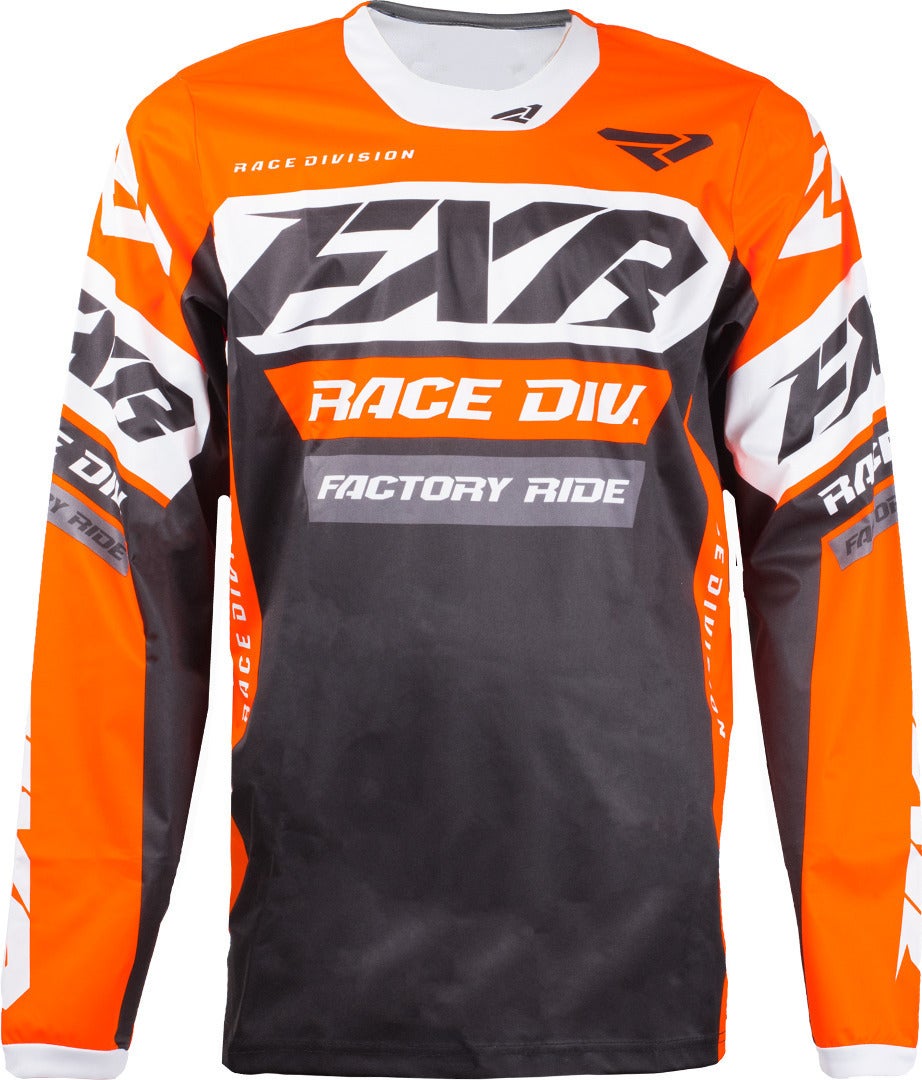 FXR Cold Cross RR Motocross Jersey oranžovo/šedá L Obrázek 1