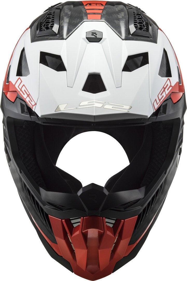 LS2 MX703 X-Force Victory Carbon Casco Motocross nero/rosso/bianco L (59/60) Figura 2