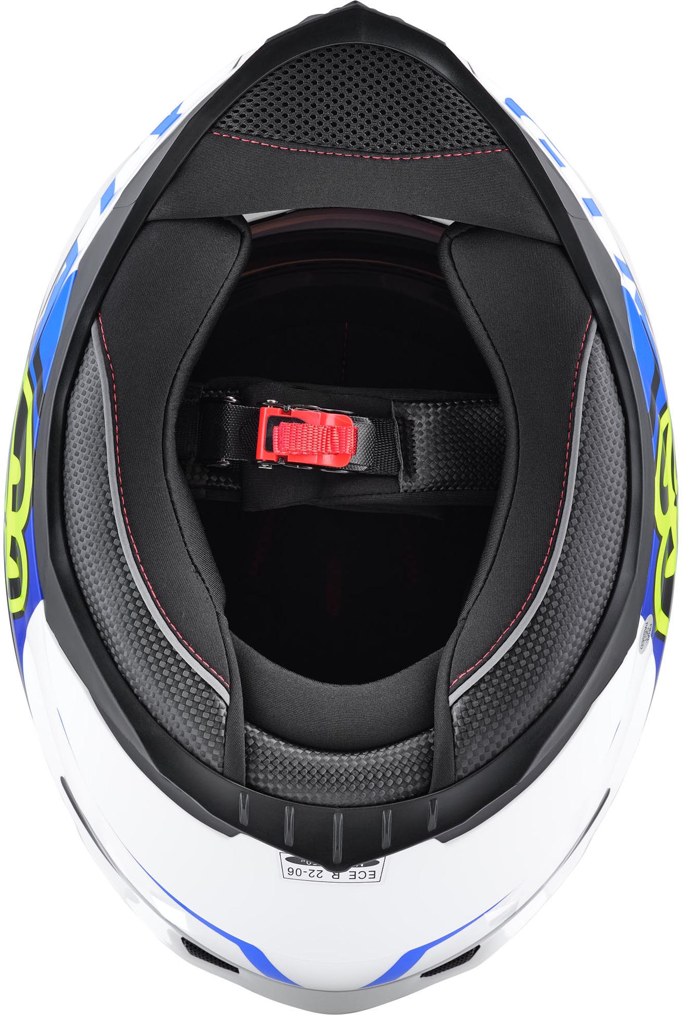 Berik FF869 Arok Helm wit/blauw/geel S Figuur 7