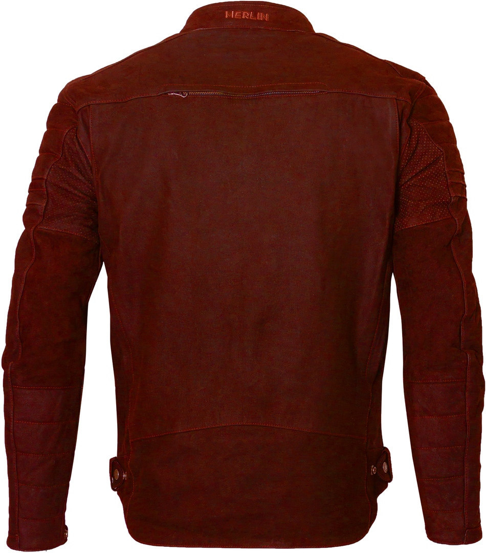 Merlin Alton II D3O Motorcycle Leather Jacket dark red M Figure 2