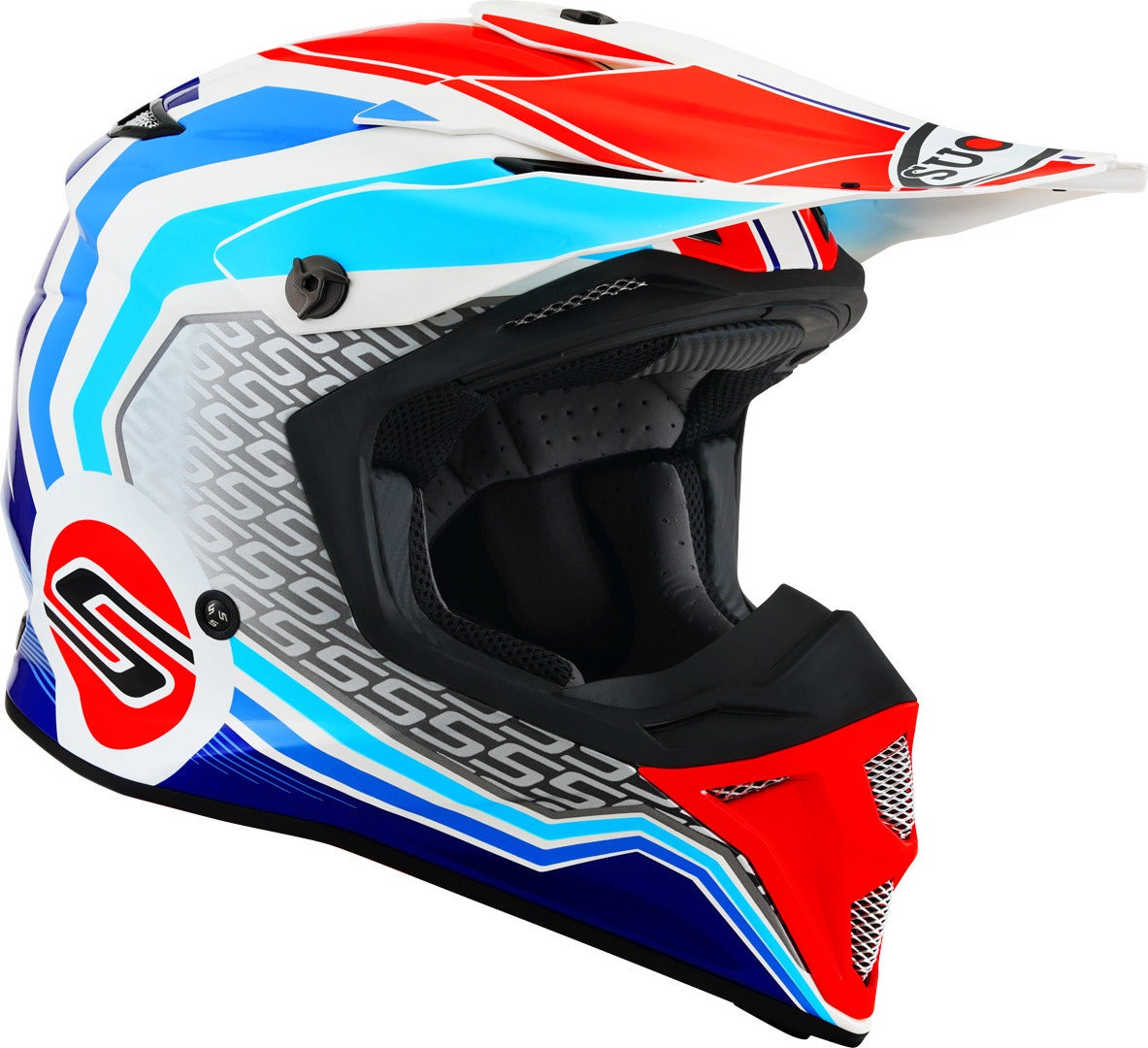 Suomy MX Speed Pro Forward Motocross Helm weiß/blau M (57/58) Abbildung 6