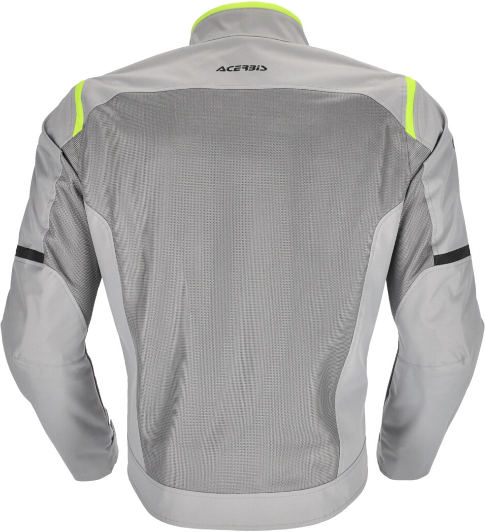 Acerbis Ramsey Vented 2.0 Mesh Motorcycle Textile Jacket grey/yellow XL Figure 10