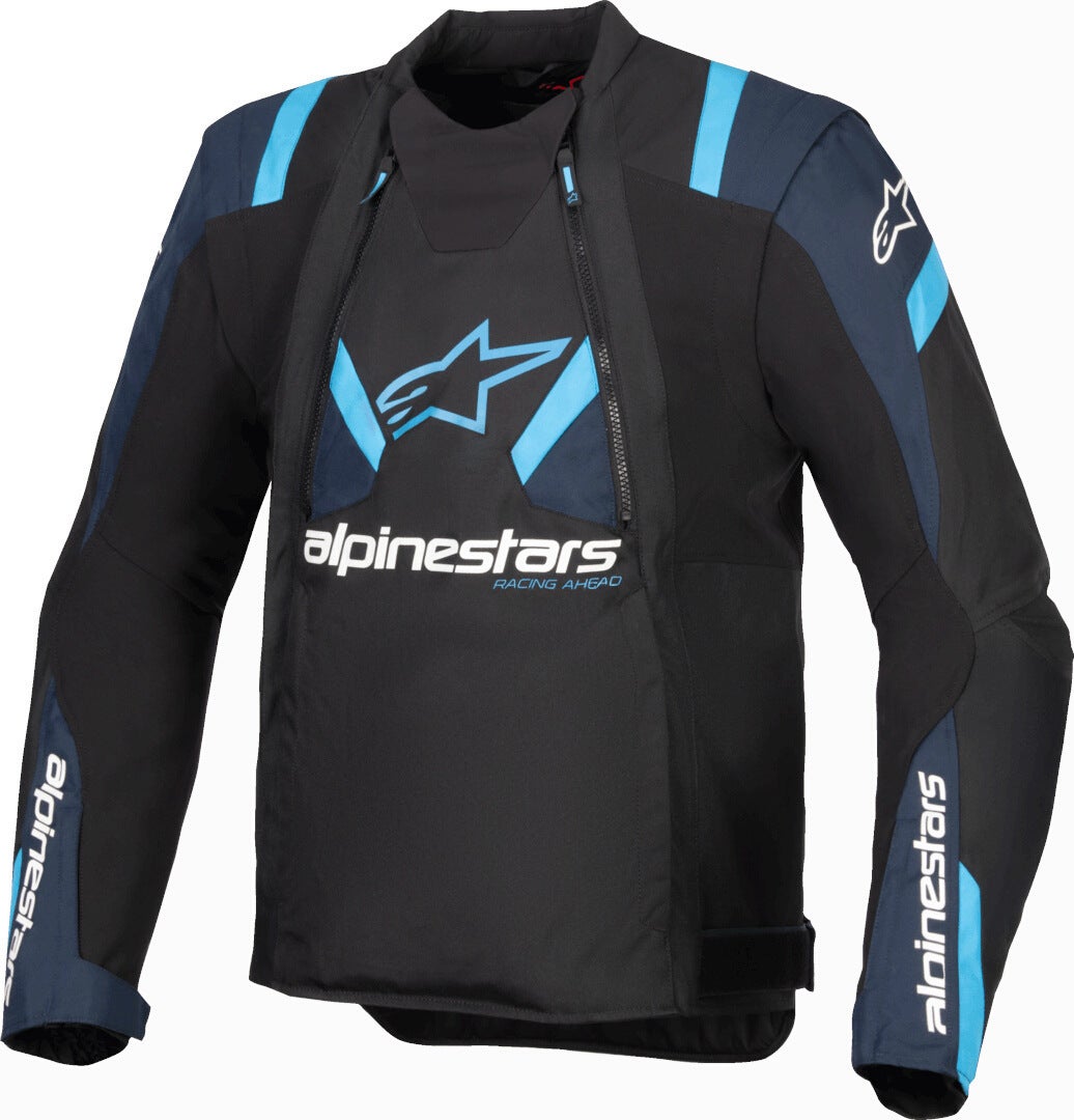 Alpinestars Men's Black/Blue T-Stunt Air Motorcycle Textile Jacket