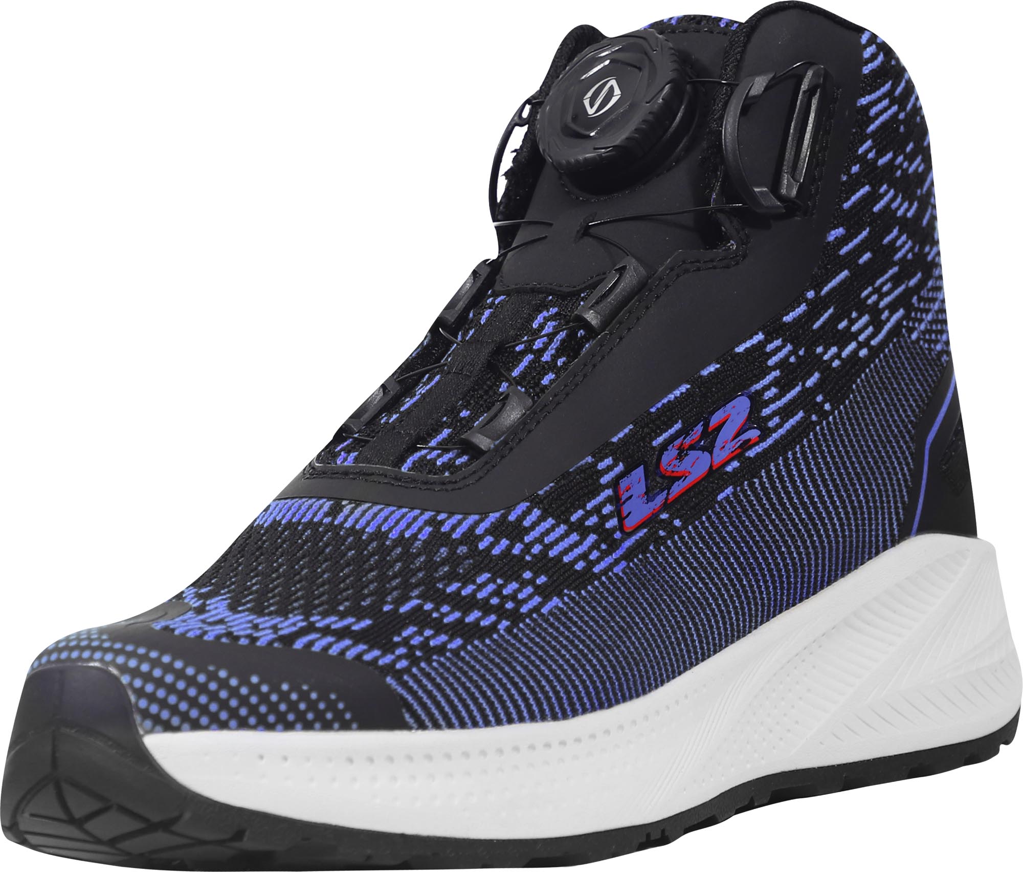 LS2 Lotus Motorcycle Shoes black/blue 45 Figure 1