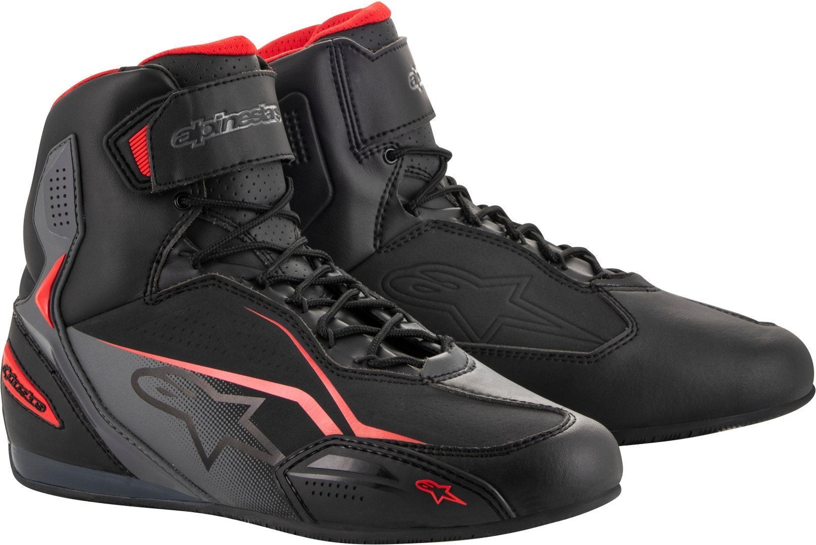 Alpinestars Faster-3 Motorcykel sko sort/grå/rød 7 (39) Figur 1