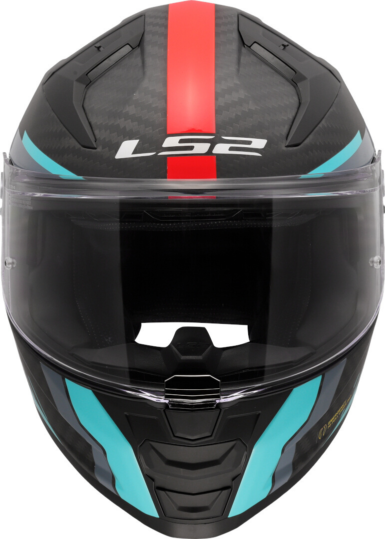 LS2 FF811 Vector II Carbon Grid Casco Rosso opaco/turchese M (57/58) Figura 8