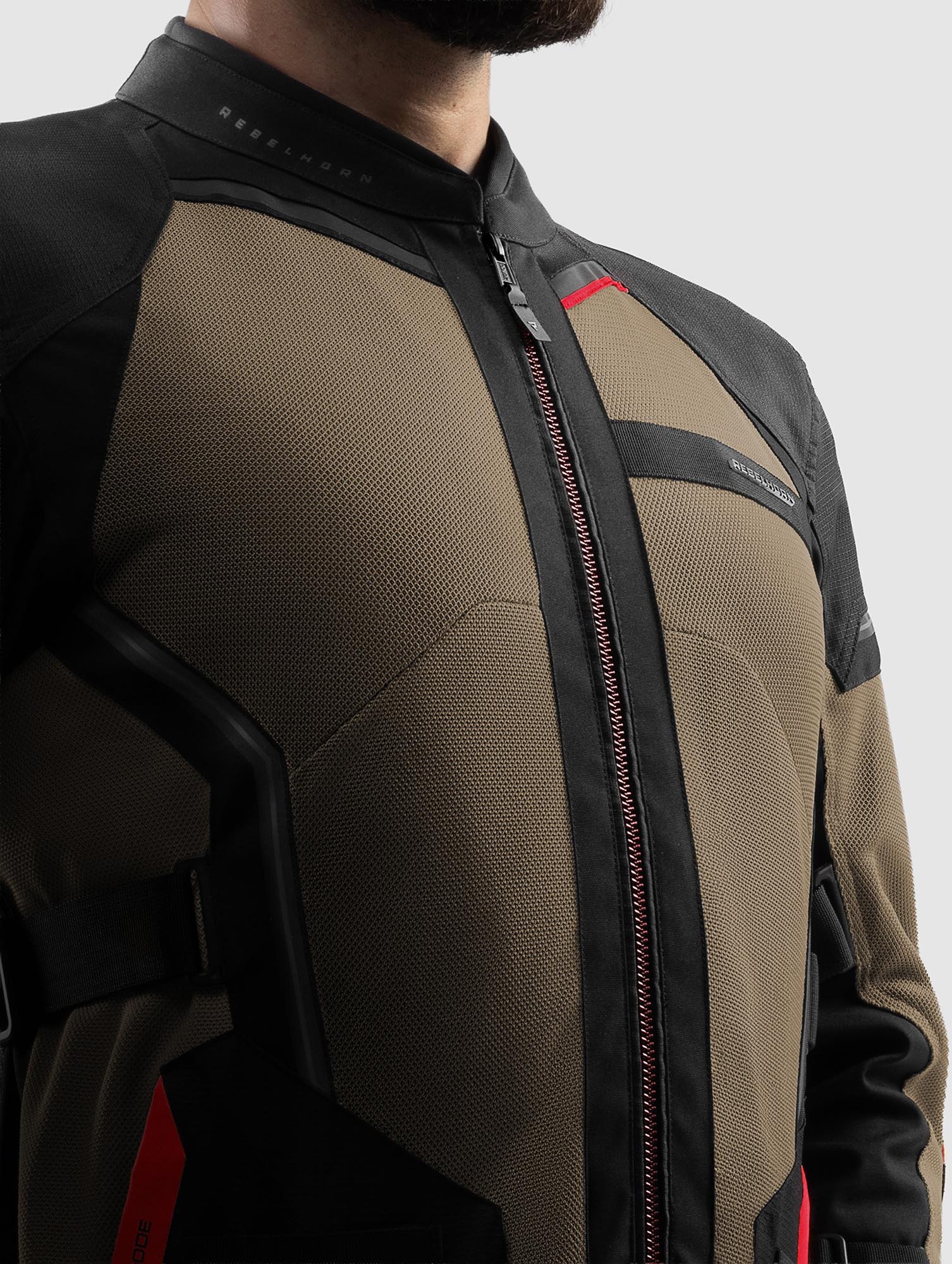 Rebelhorn Scandal 3 Motorcycle Textile Jacket black/sand M Figure 3