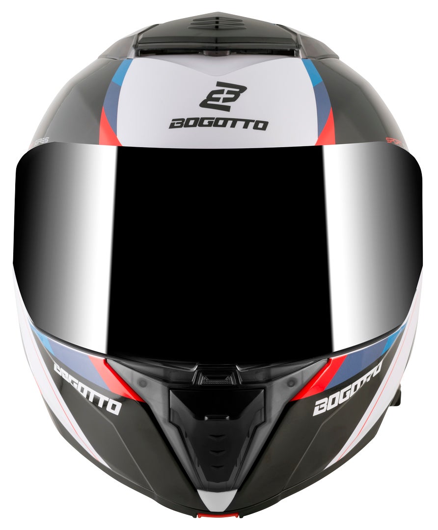 Bogotto FF404 Ezion Casco apribile nero opaco/bianco/rosso/blu L Figura 5