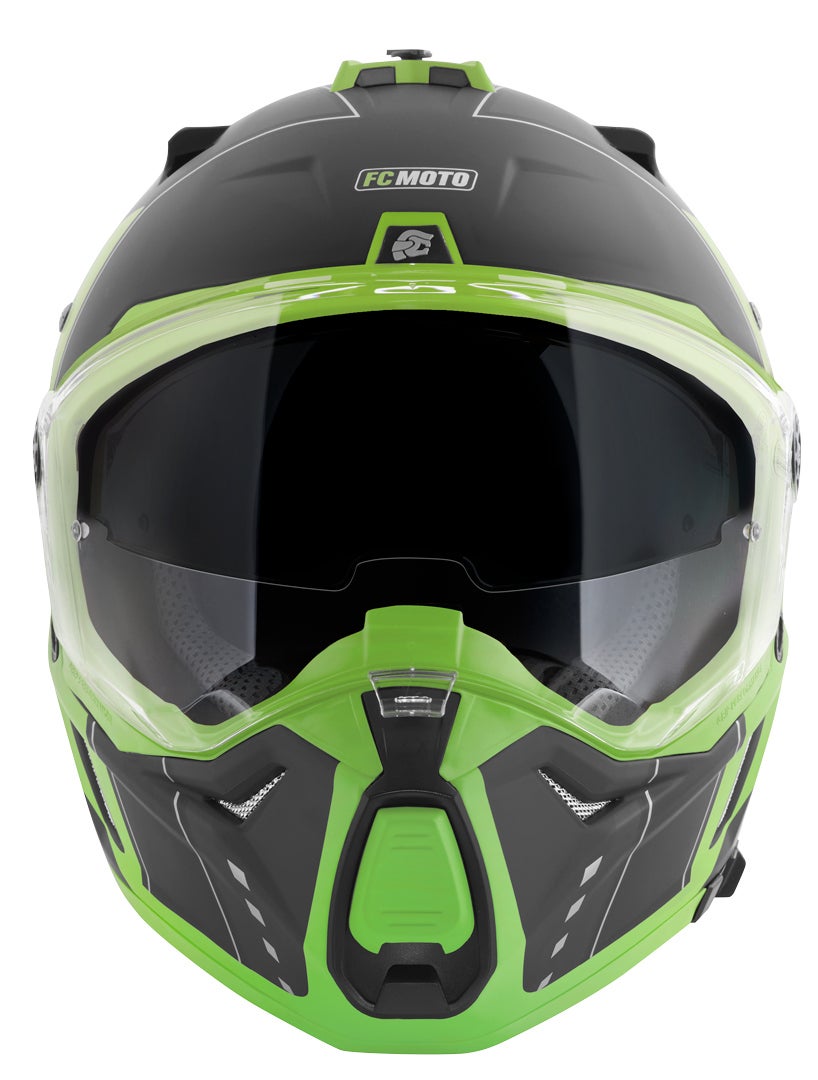 FC-Moto Merkur Pro Air Casco Enduro nero/verde S Figura 10