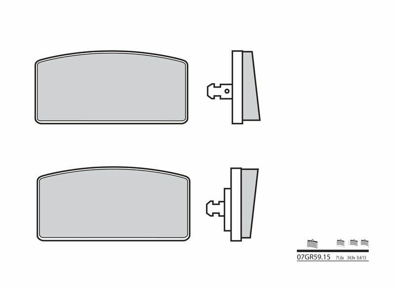 Brembo S.p.A. Vägbromsbelägg kolkeramik - 07GR5915 Figur 2