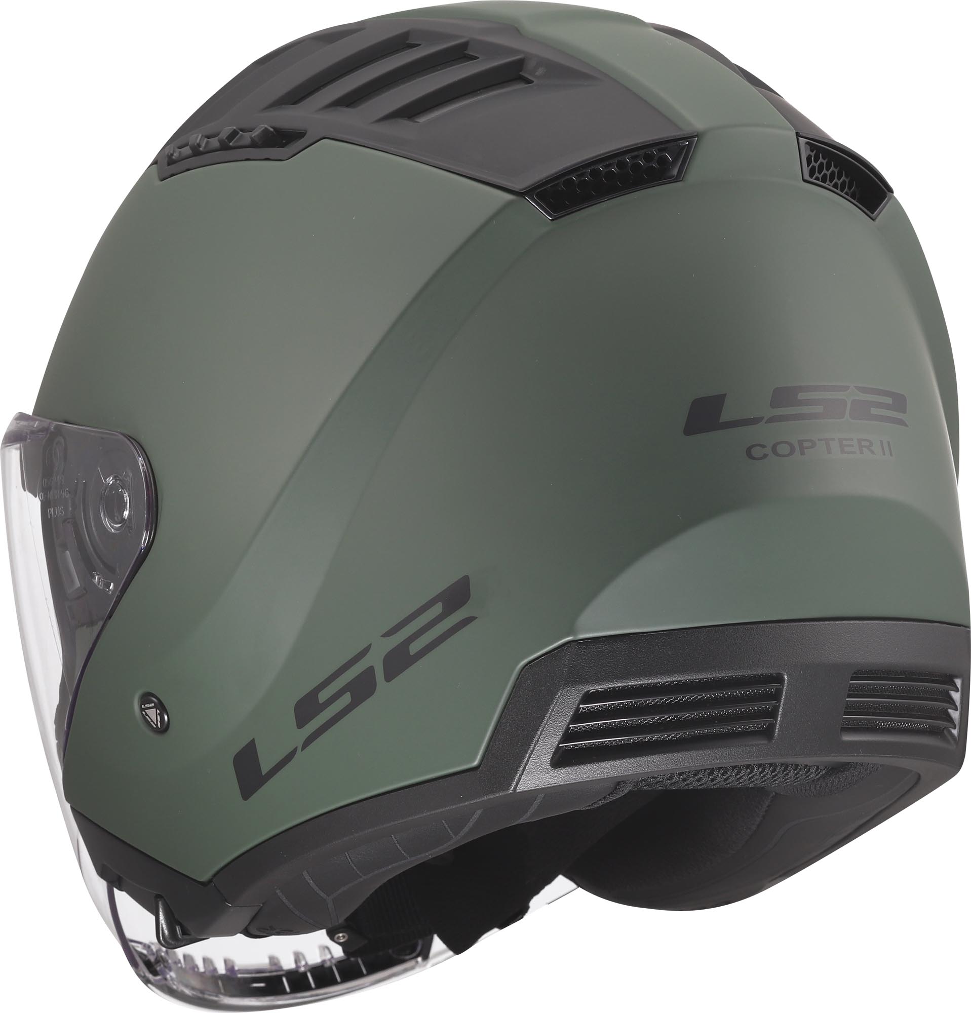 LS2 OF600 Copter II Casque jet Vert militaire S (55/56) Figure 3