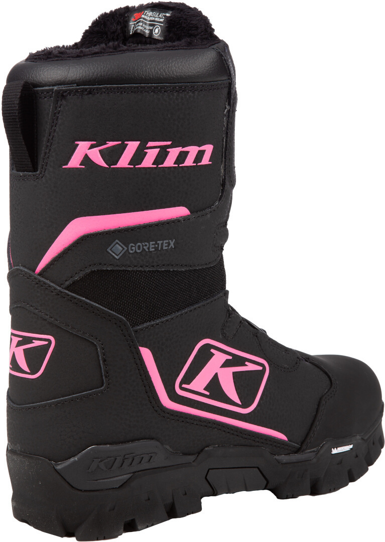 Klim Aurora GTX BOA 2023 Cizme pentru snowmobile pentru doamne Negru/roz 7 Figura 8