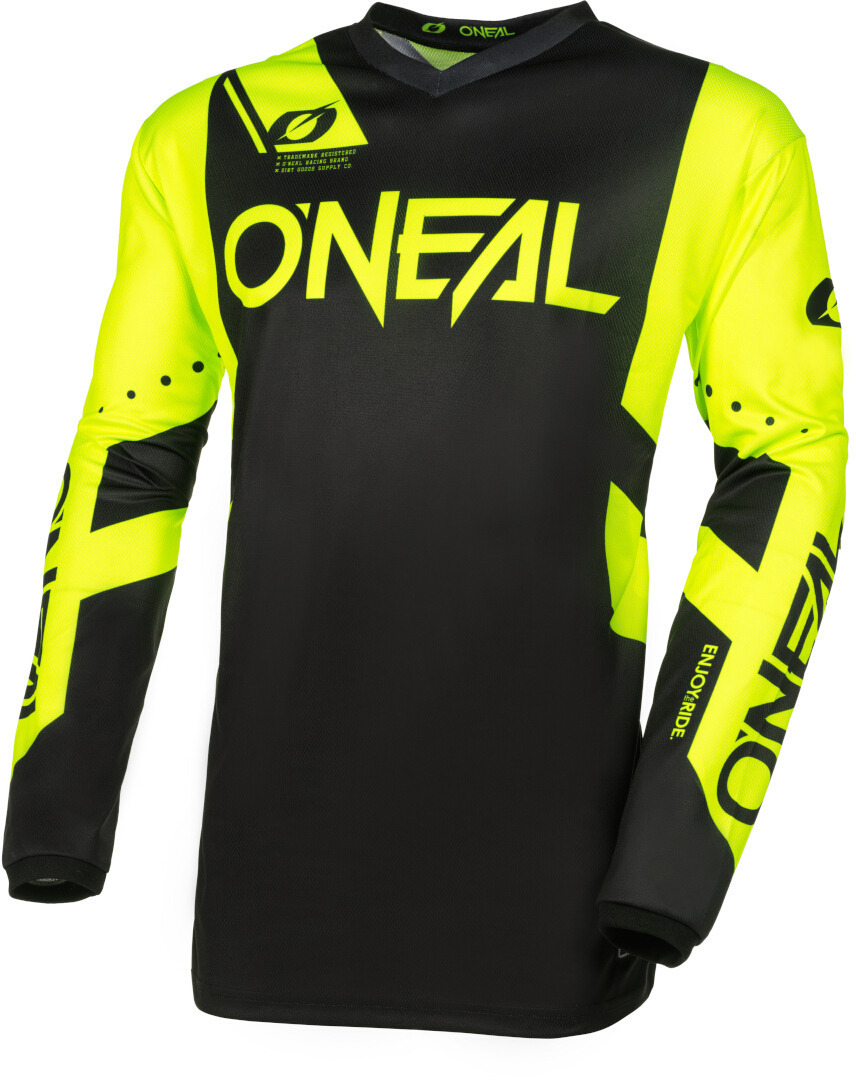 Oneal Element Racewear Motocross trøje sort/neon M Figur 1