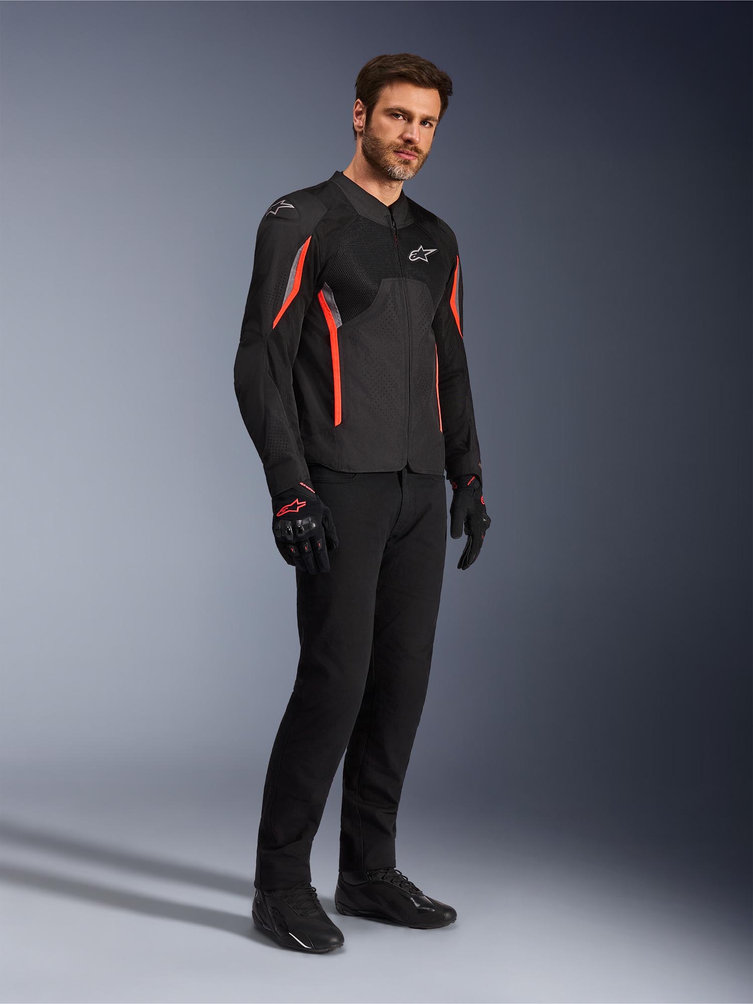Alpinestars AST V3 Air perforated Motorcycle Textile Jacket black/grey/red XL Figure 8