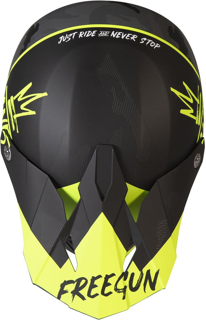 Freegun XP4 Camo Motorcross Helm neongeel Verlies (59/60) Figuur 2