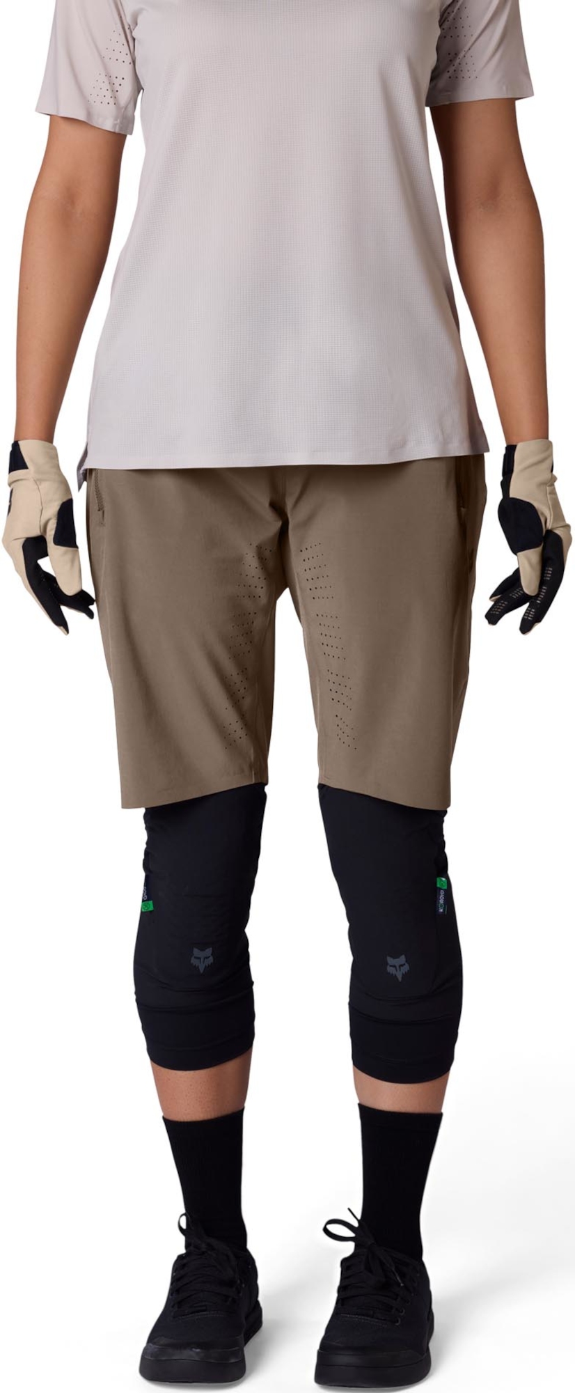 FOX Flexair Short de vélo pour dames Marron clair 2 Figure 5