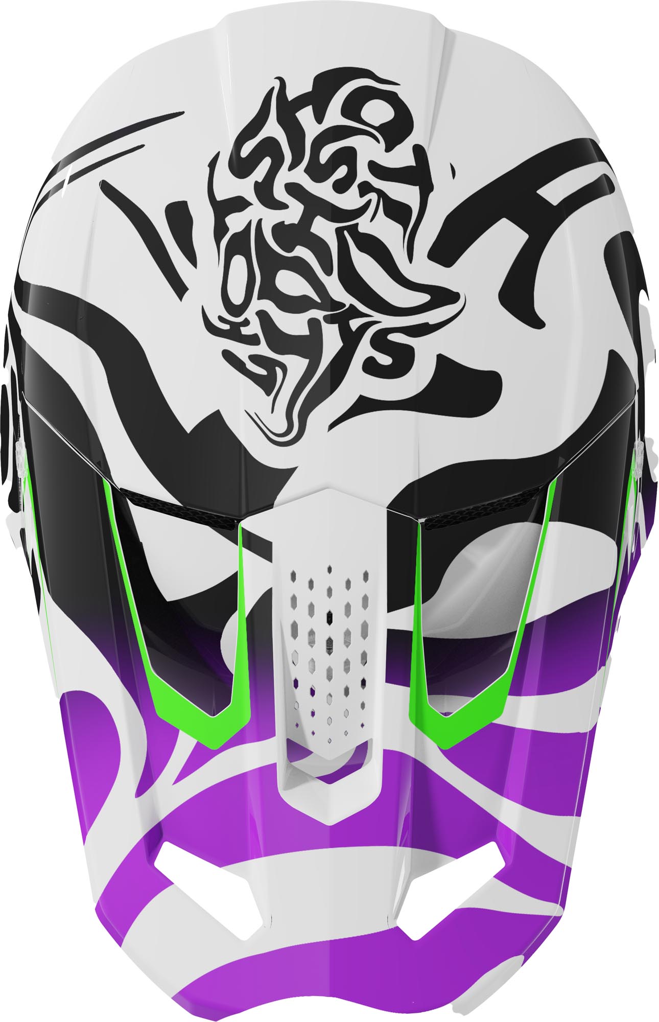 Shot Speed Ghost Cască de motocross pentru tineret mov Y/M (51/52) Figura 2