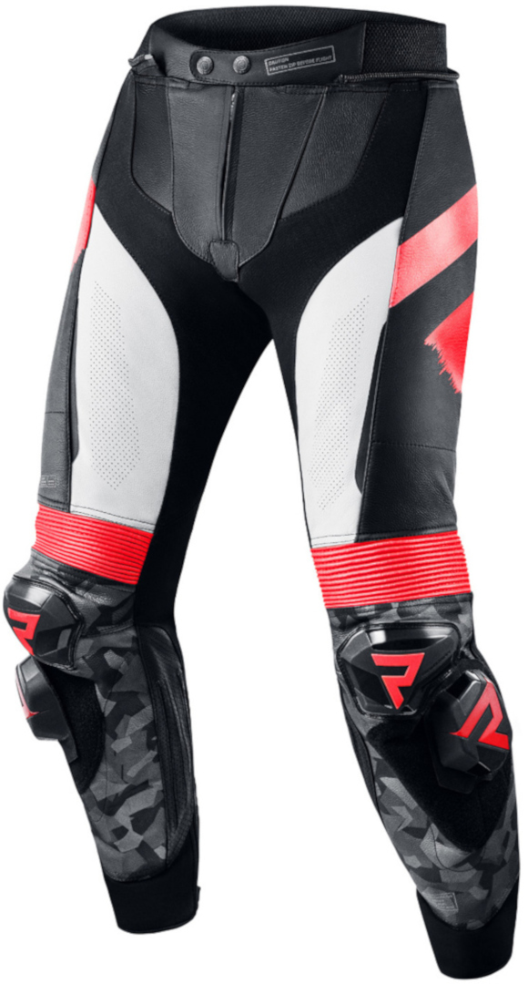 Rebelhorn Rebel Motorcykel läderbyxor svart/vit/rött 46 Figur 1
