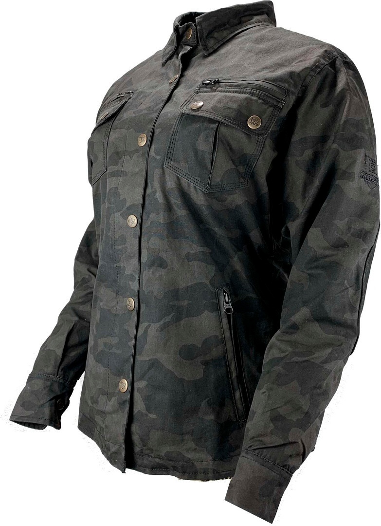 Bores Military Jack Jachetă textilă pentru doamne Negru/Camuflaj XXS Figura 1