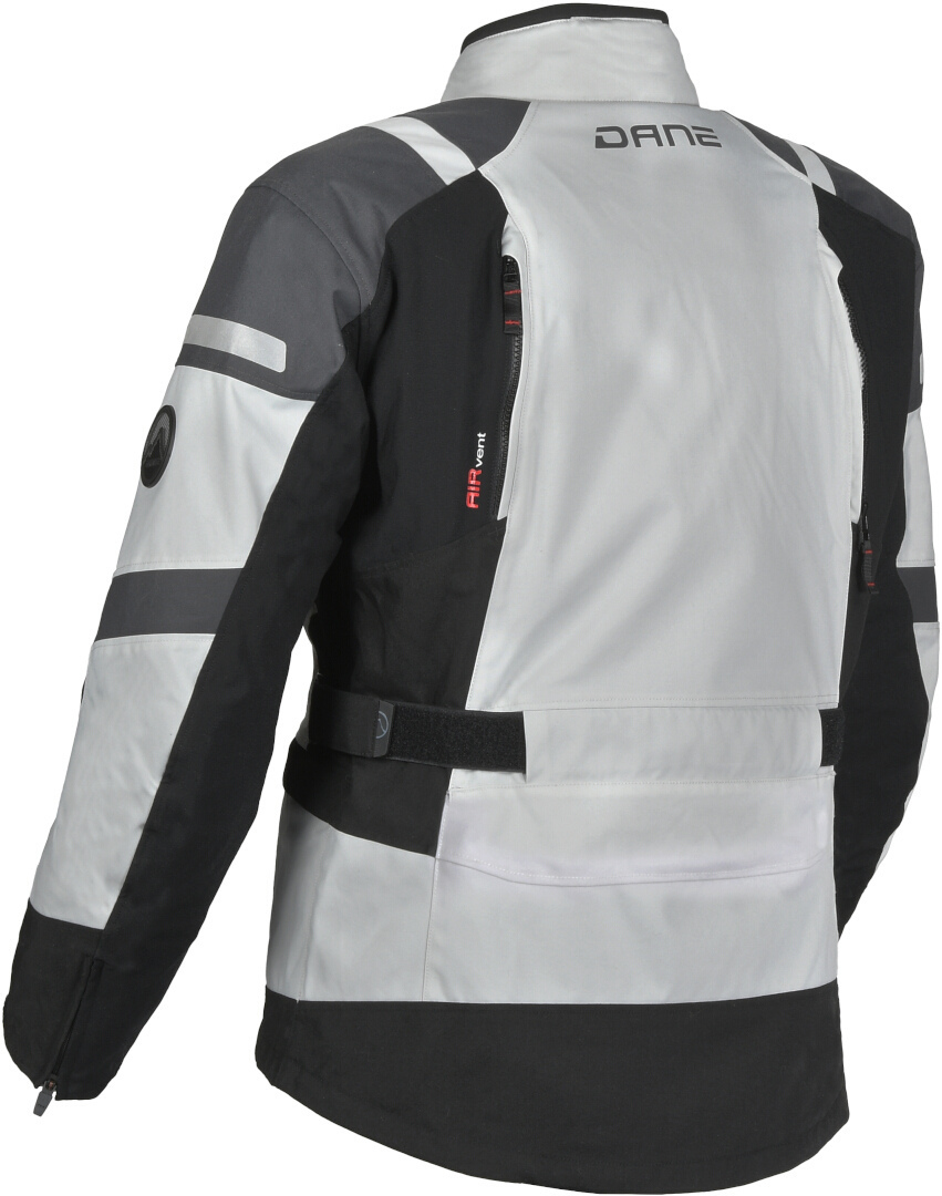DANE Valby wasserdichte Motorrad Textiljacke hellgrau/schwarz 62 Abbildung 2