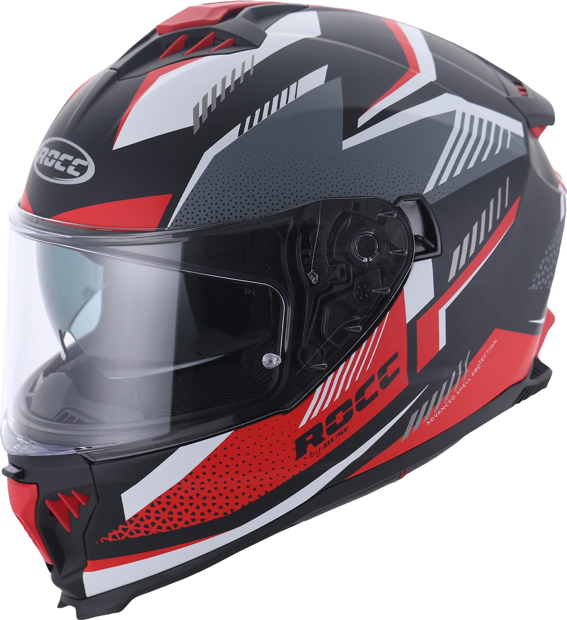 Rocc 390 Helmet black matt/grey/red L (59/60) Figure 1