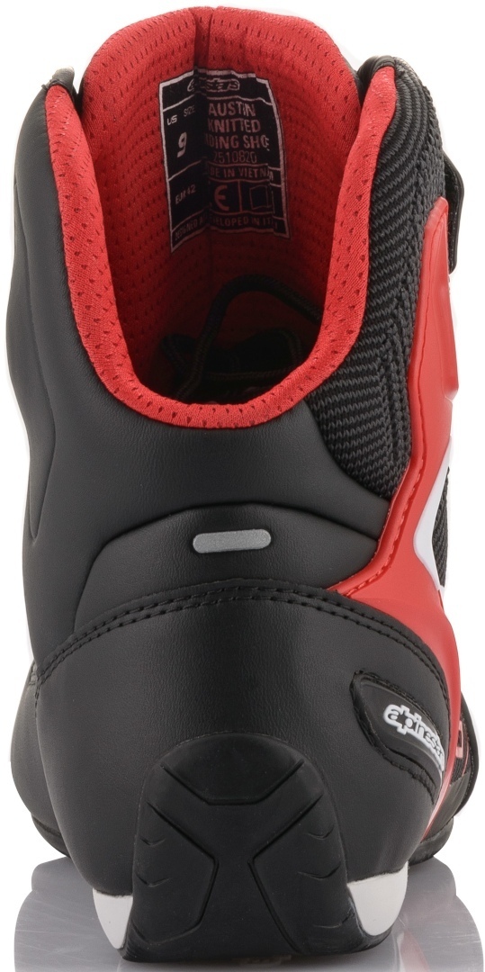 Alpinestars MM93 Austin Knitted Riding Pantofi de motocicletă Negru/Roșu/Alb 12 (45,5) Figura 5