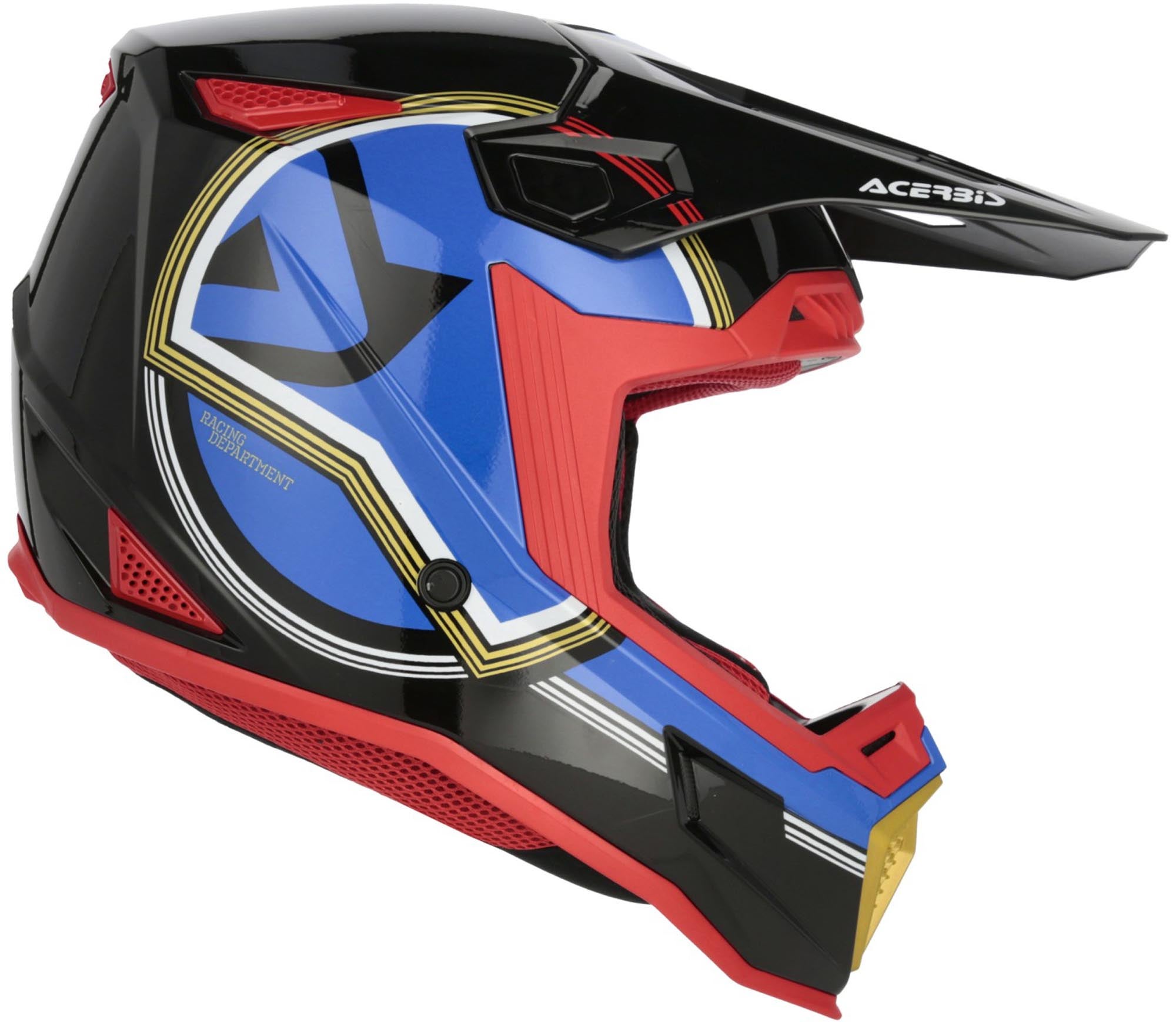Acerbis Whoops Logo Casque de motocross Noir/Bleu/Rouge/Or/Blanc M (57/58) Figure 2