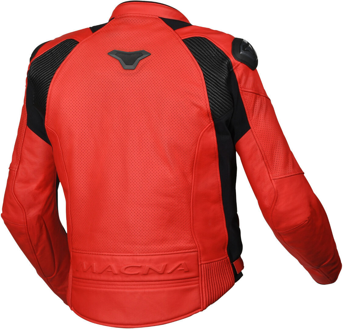 Macna Aviant Air perforated Motorcycle Leather Jacket red 52 Figure 2