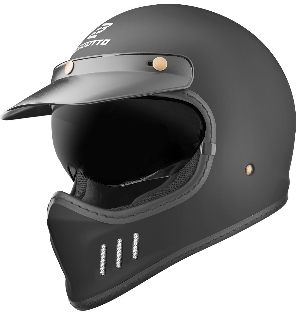 Side view of Bogotto FF980 Caferacer Cross Helmet