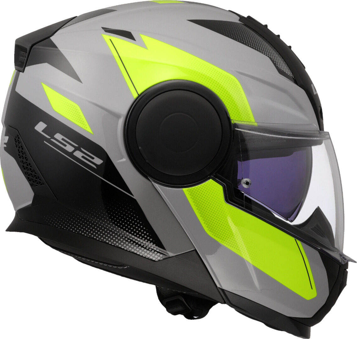 LS2 FF902 Scope II Duria Casco Grigio/Giallo neon S (55/56) Figura 5