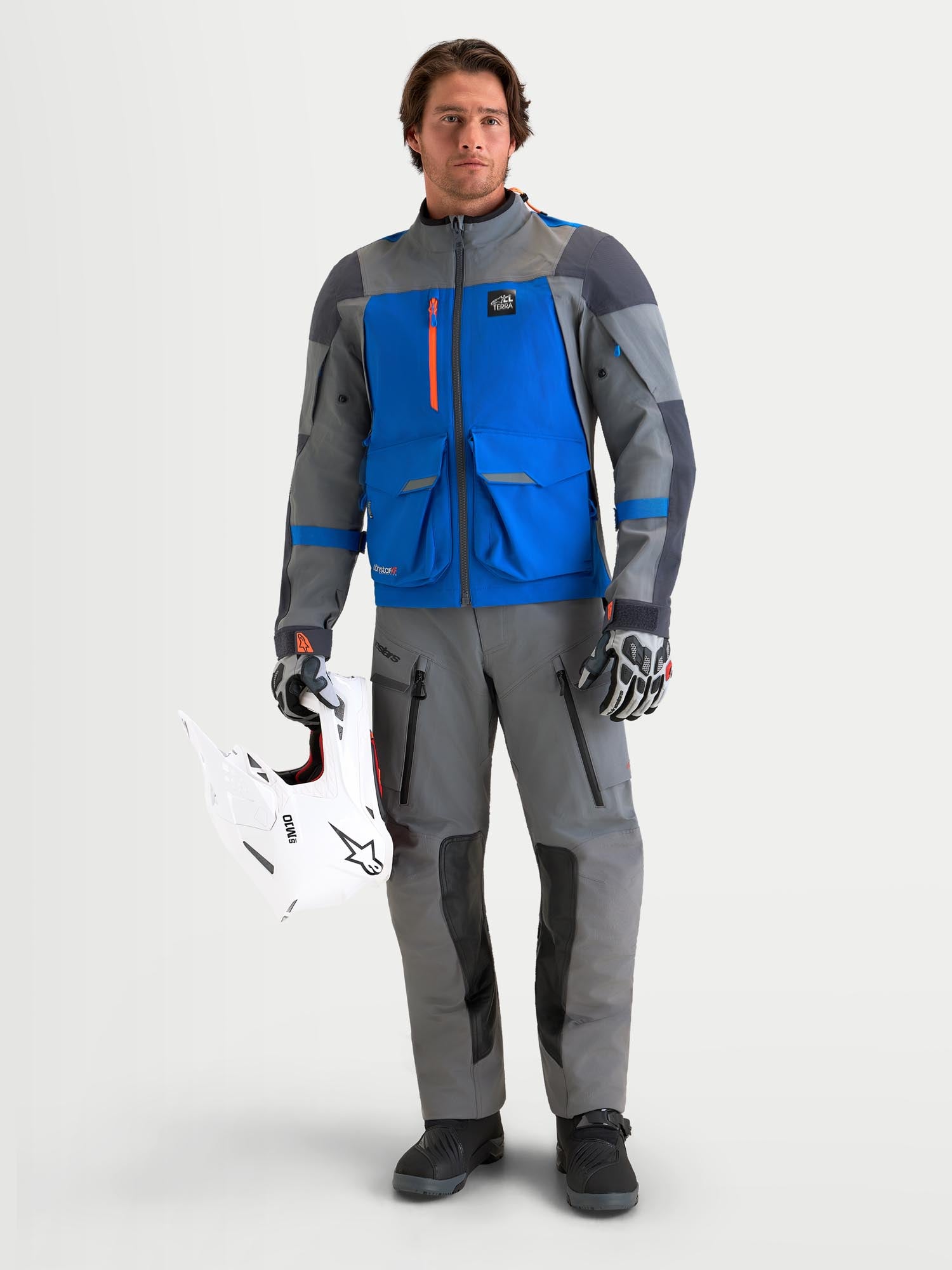 Alpinestars Maxdura Drystar XF wasserdichte Motorrad Textilhose grau/schwarz S Abbildung 3