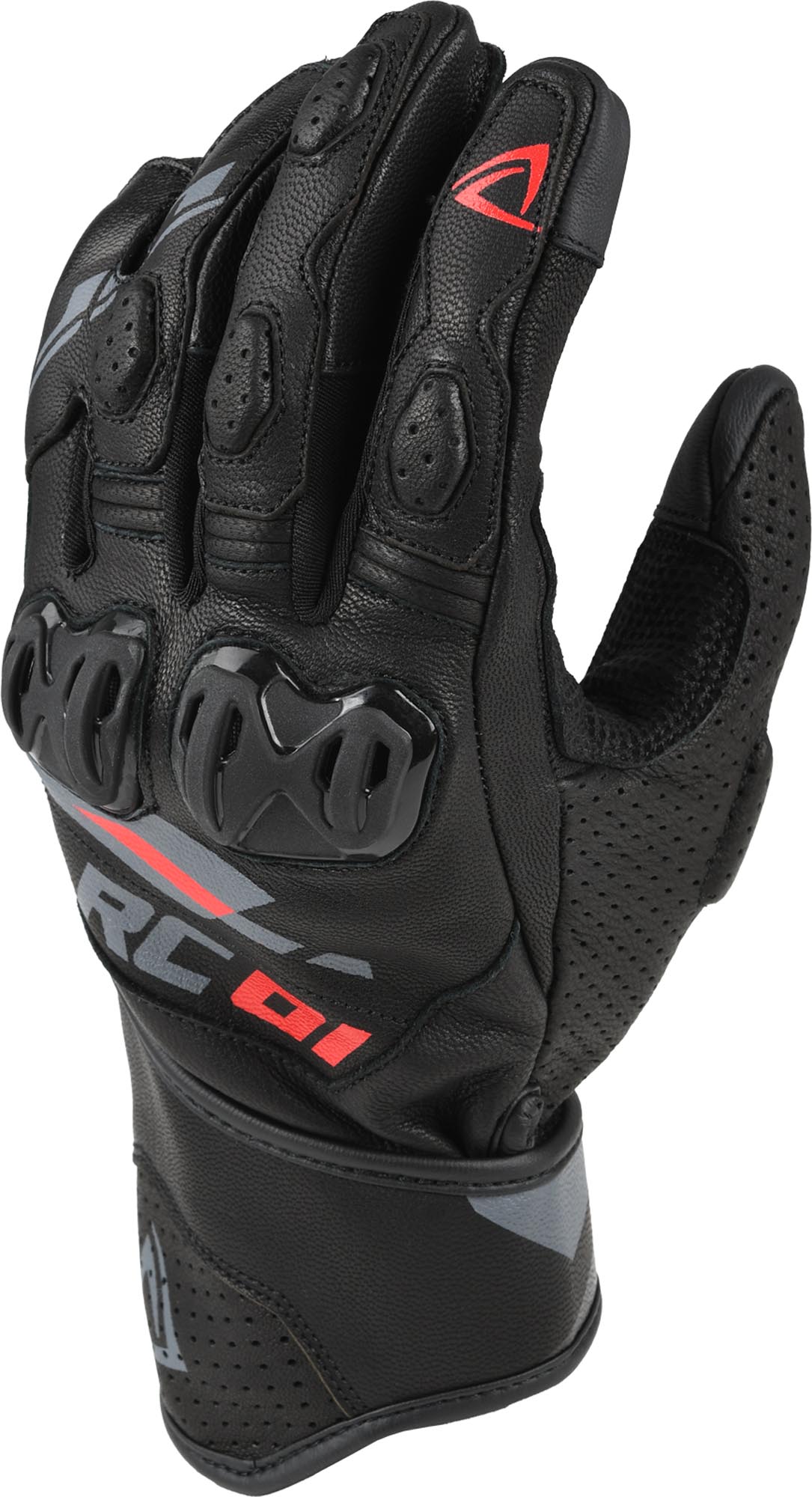 DIFI Nitro Motorrad Handschuhe schwarz/grau/rot 3XL Abbildung 1