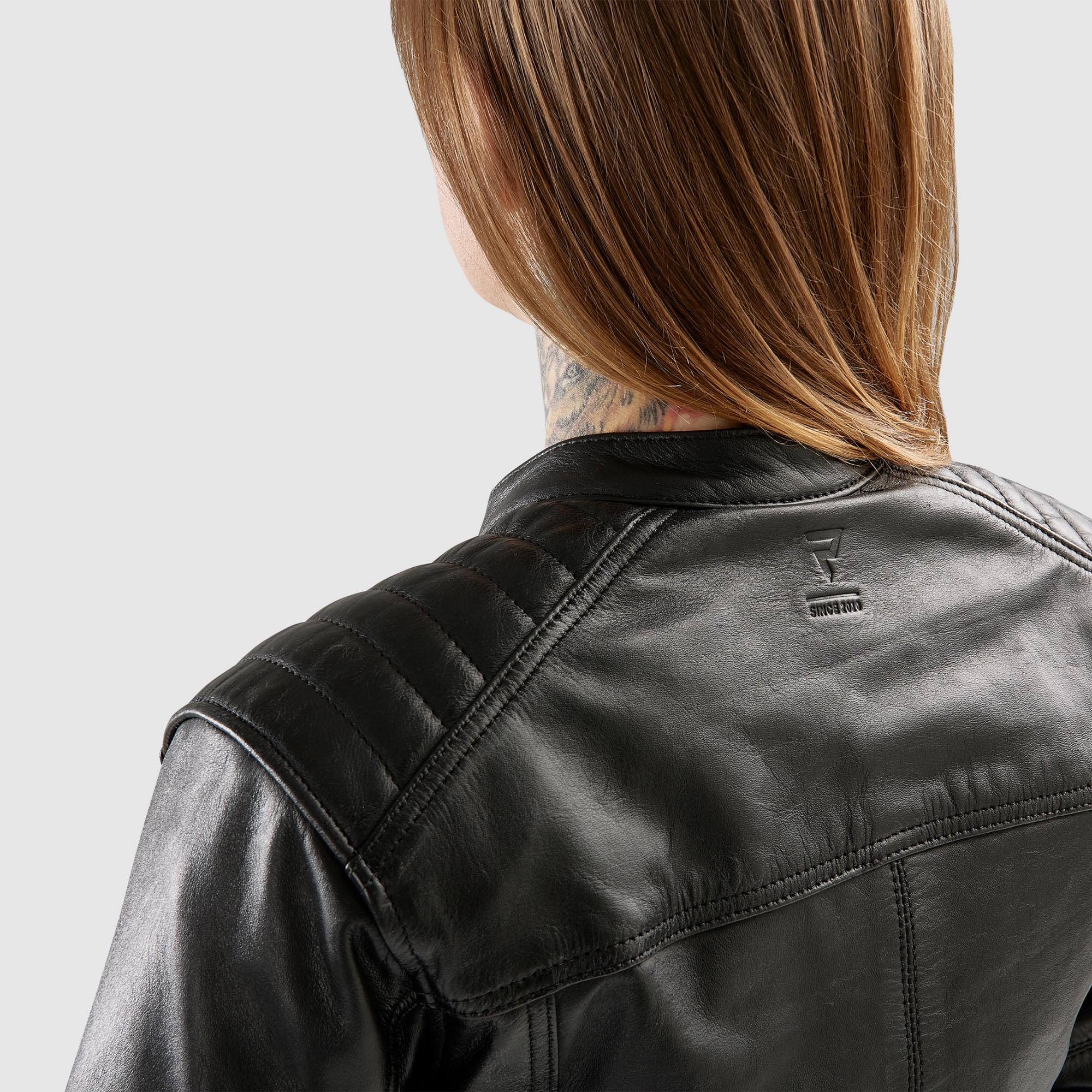 Side view of Rebelhorn Hunter 2 Ladies Motorcycle Leather Jacket