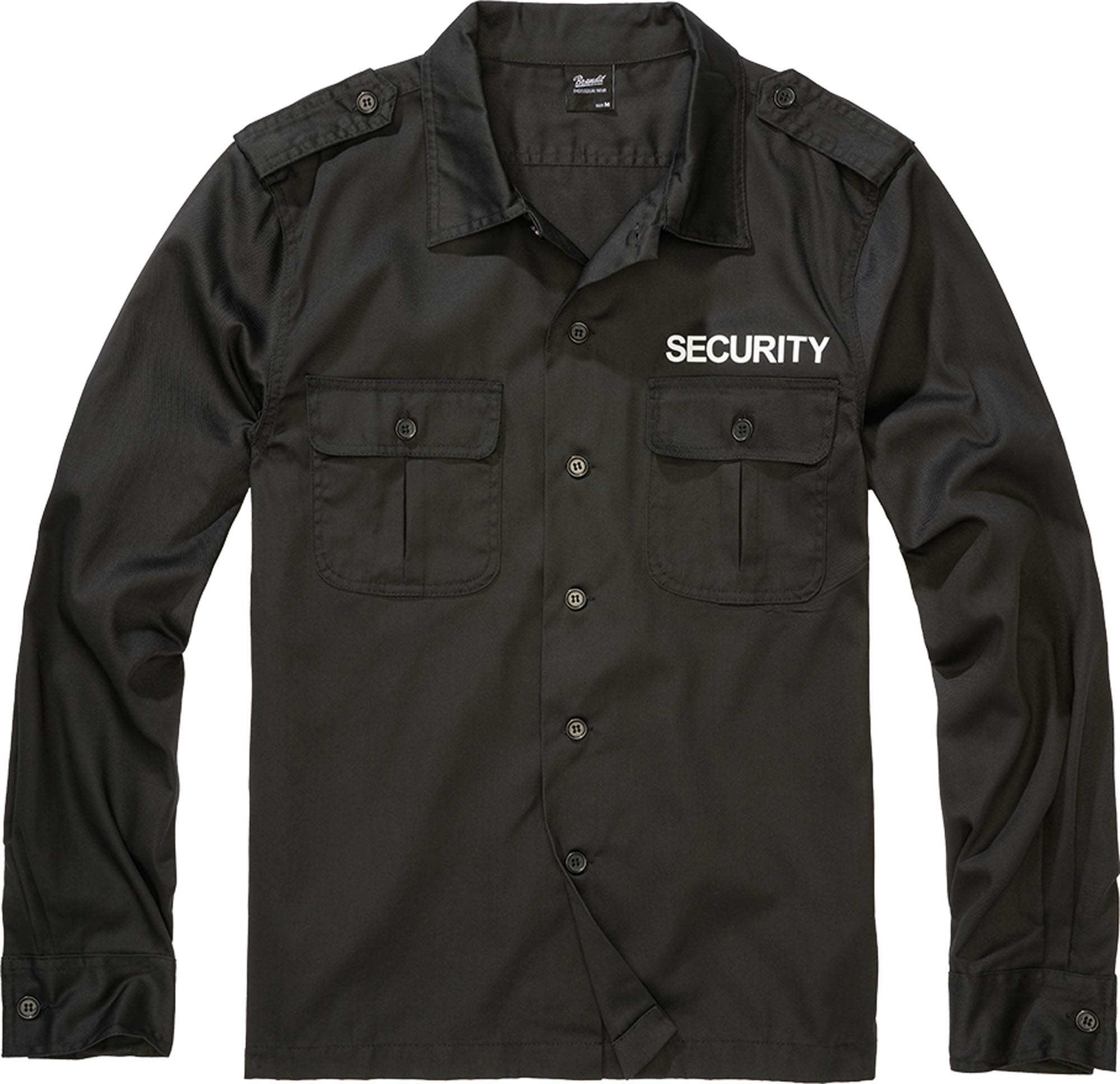 Brandit Security US Camisa de Manga Longa S Figura 1