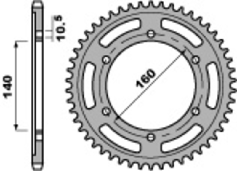 PBR Standard C45 Bakdrev i stål 502 - 530 Figur 1