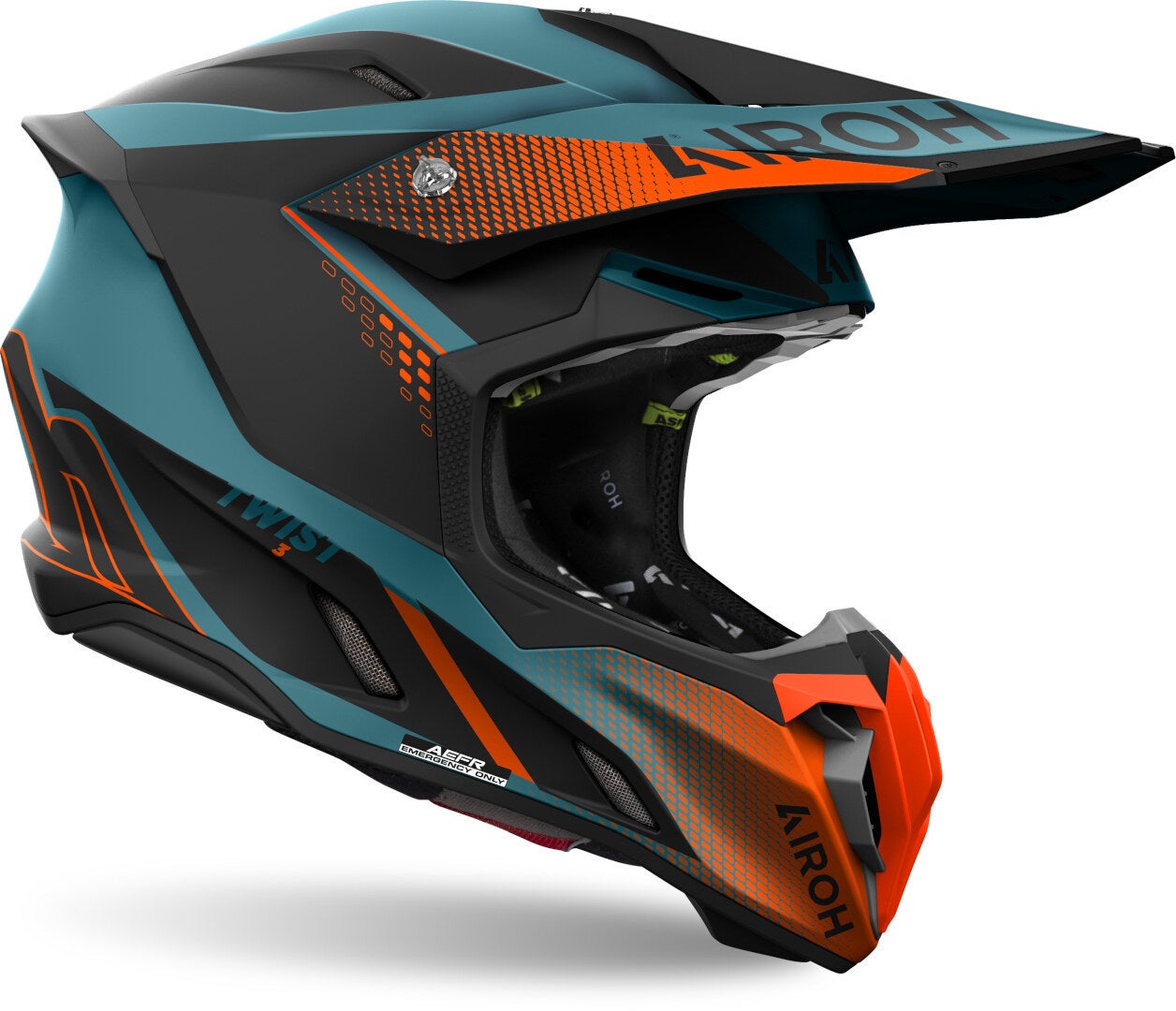 Airoh Twist 3 Shard Capacete de Motocross azul/laranja M (57/58) Figura 2