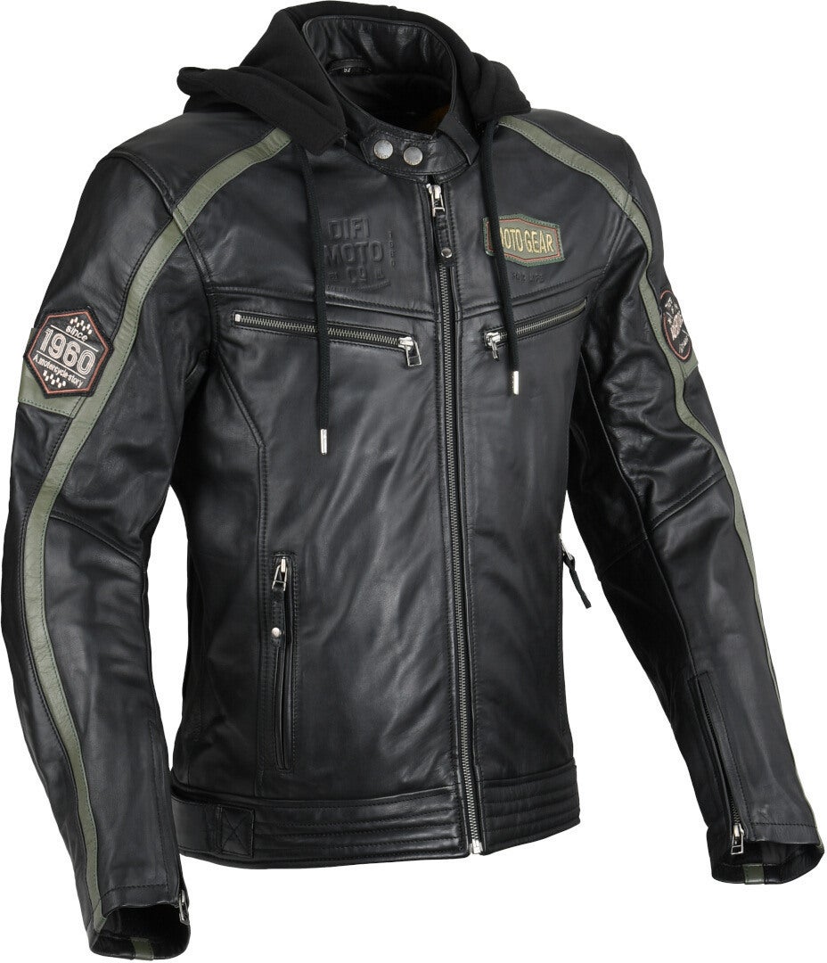 DIFI Detroit 2 Motorcycle Leather Jacket black/brown 60 Figure 1