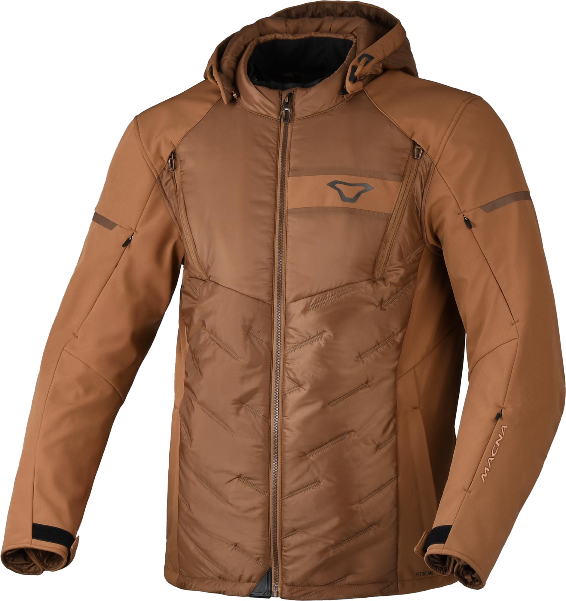 Macna Cocoon 2.0 waterproof Motorcycle Textile Jacket brown M Figure 1