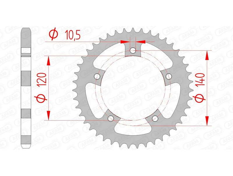 AFAM Standard stålkrona 86500 - 525 Figur 2