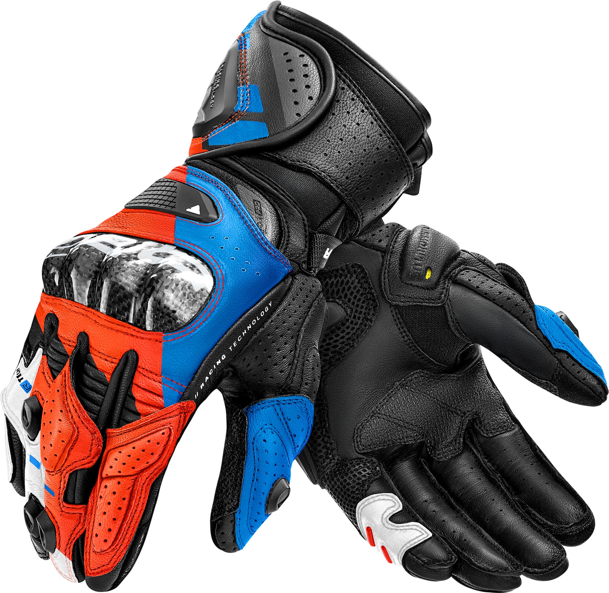 SHIMA RS-3 Motorcycle Gloves black/blue/red S Figure 1
