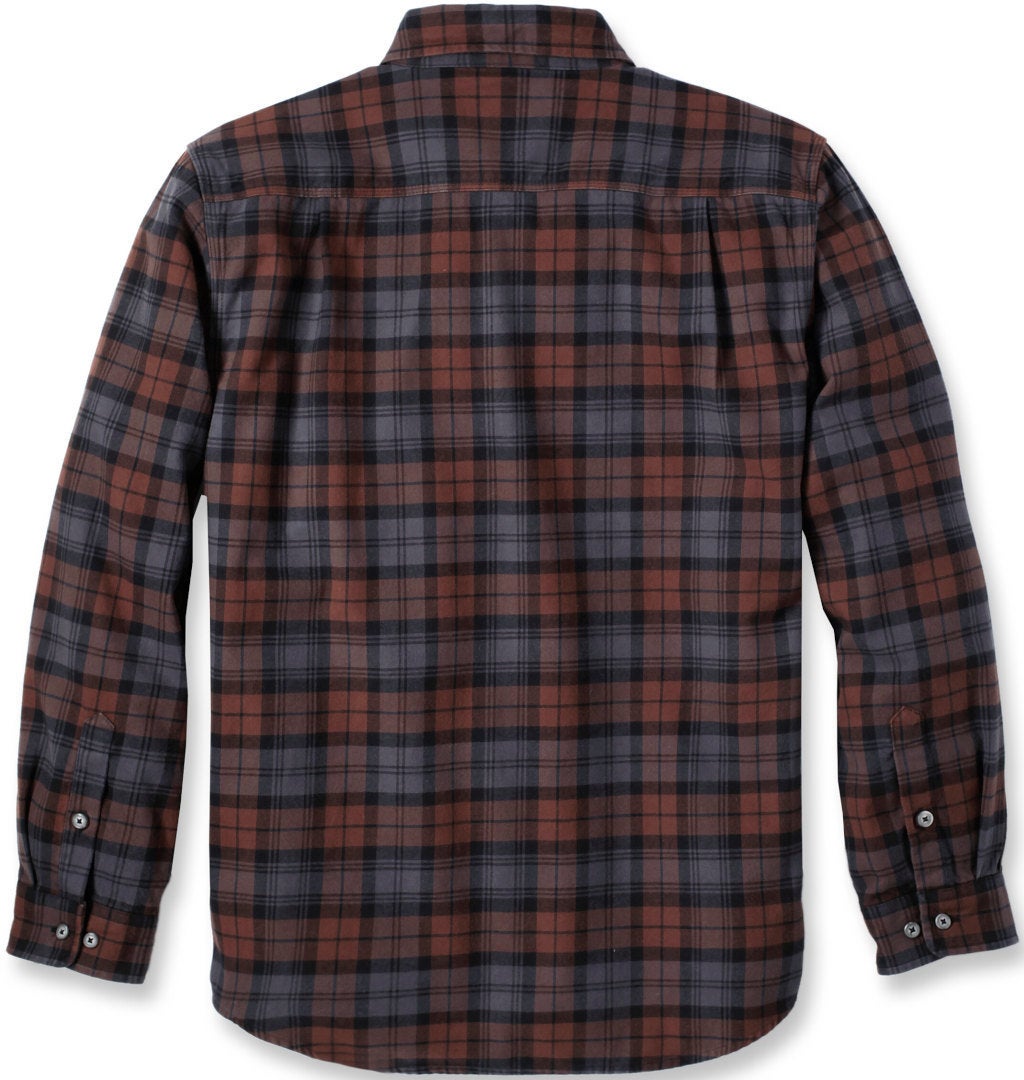 Carhartt Loose Fit Heavyweight Flannel Long-Sleeve Plaid Hemd dunkelrot L Abbildung 2