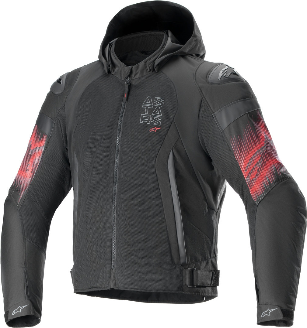 Alpinestars Zaca Air Venom vattentät motorcykel textil jacka svart/röd S Figur 1