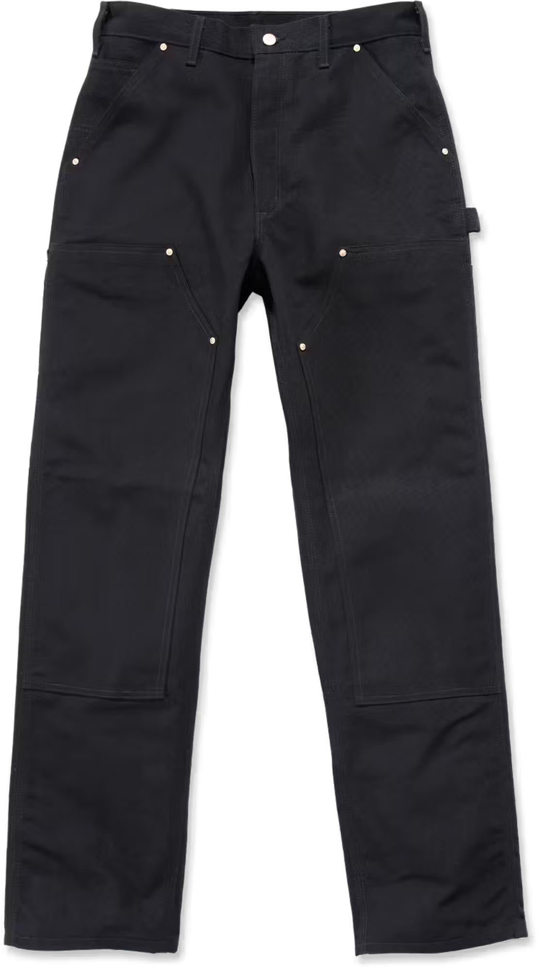 Carhartt Iconic B01 Firm Duck Double-Front Dungaree Sort 46/32 Figur 1