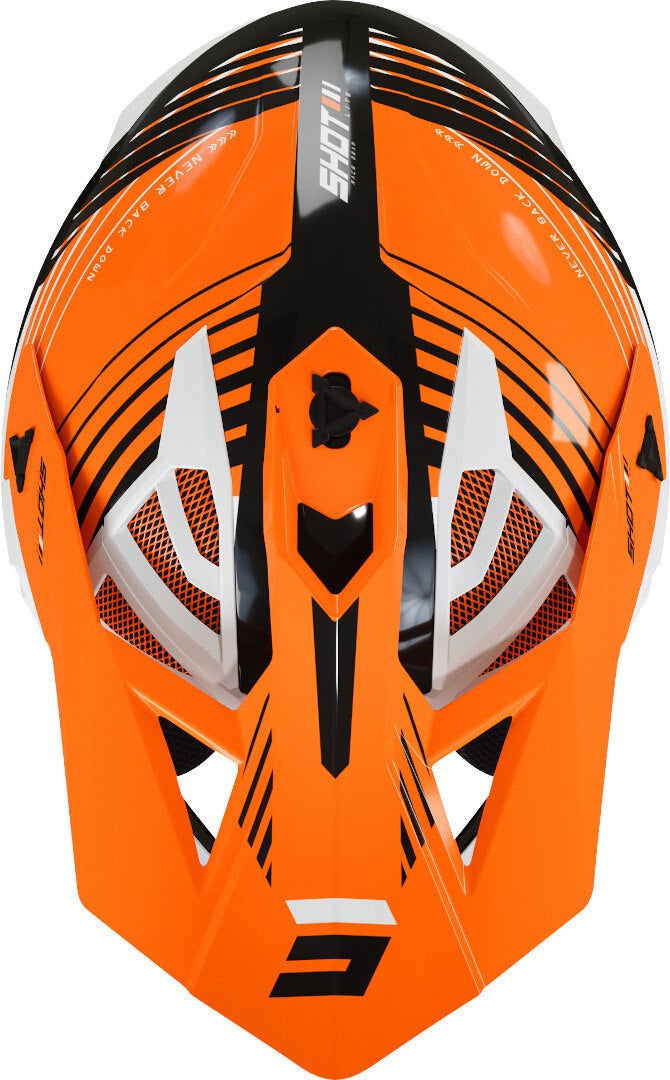 Shot Lite Fury Motocross Helm schwarz/orange M (57/58) Abbildung 3