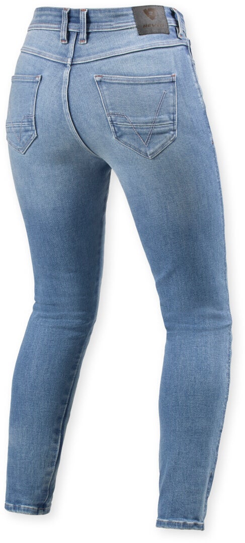 Revit Shelby 3 Skinny Damen Motorrad Jeans hellblau 30/30 Abbildung 2