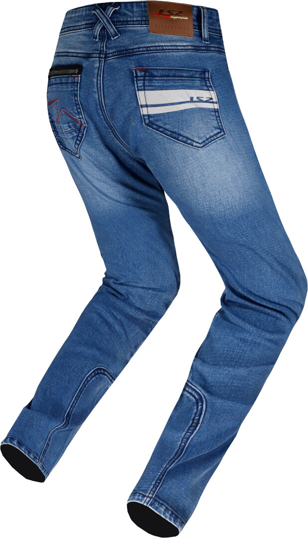 LS2 Dakota Dame Motorcykel Jeans lyseblå M Figur 2