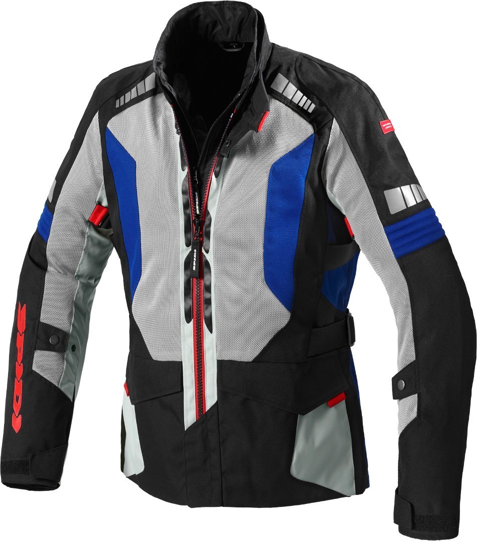 Spidi Terranet Motorcycle Textile Jacket black/grey/blue M Figure 1