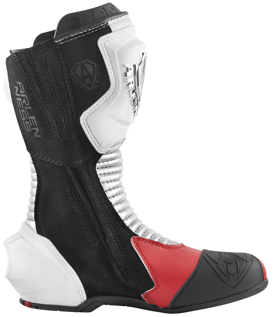 Arlen Ness Xaus Replica Motorcycle Boots white/black/red 47 Figure 3
